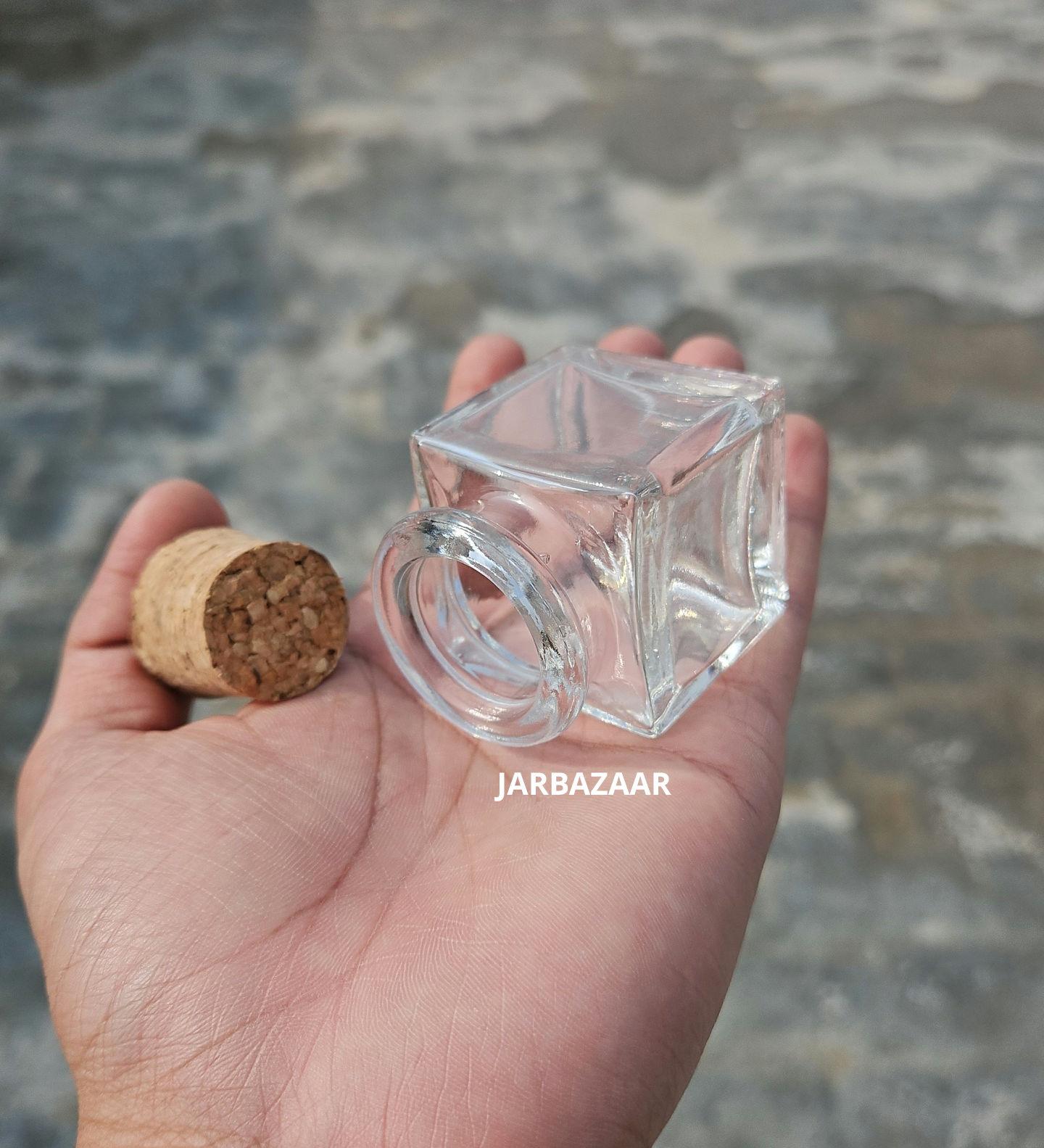 30 ML Cube Cork Jar