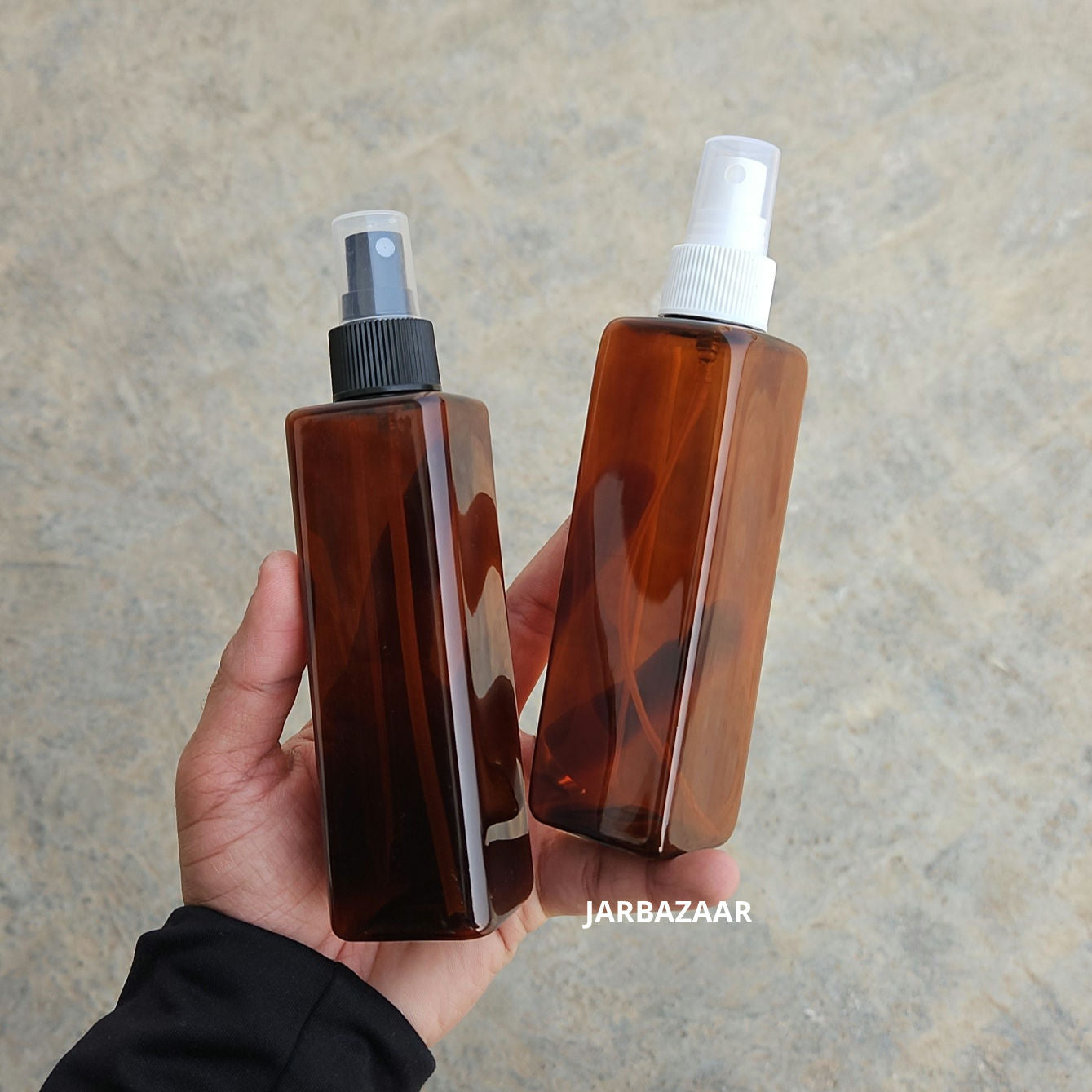 200 ML Square Amber Pet Spray Bottle