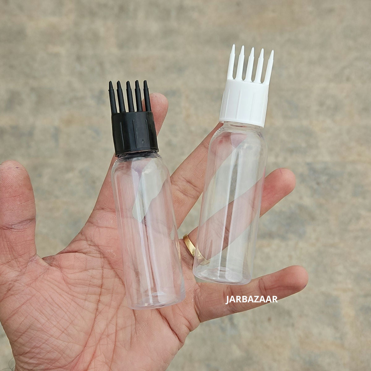 50 ML Avon Transparent Pet Bottle (With Comb Cap)
