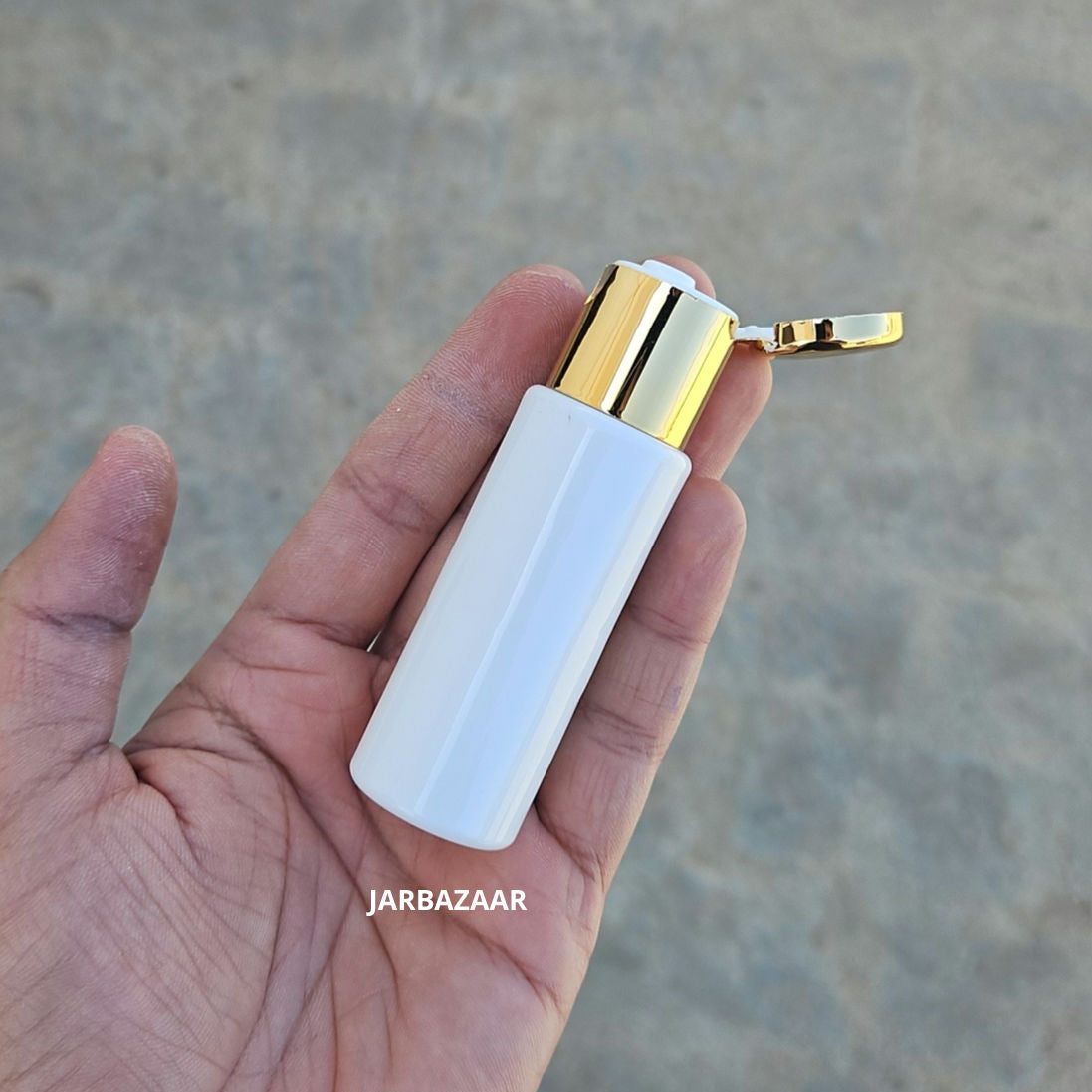 30 ML White Pet Bottle (With Golden Fliptop Caps)