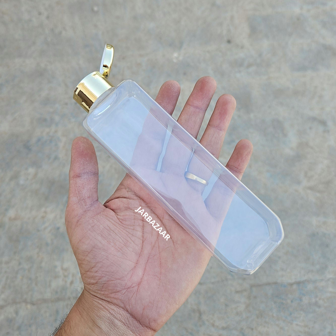 200 ML Cetra Transparent Pet Bottle (With Golden Fliptop Caps)