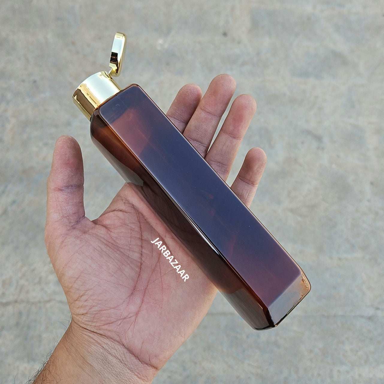 200 ML Cetra Amber Pet Bottle (With Golden Fliptop Caps)