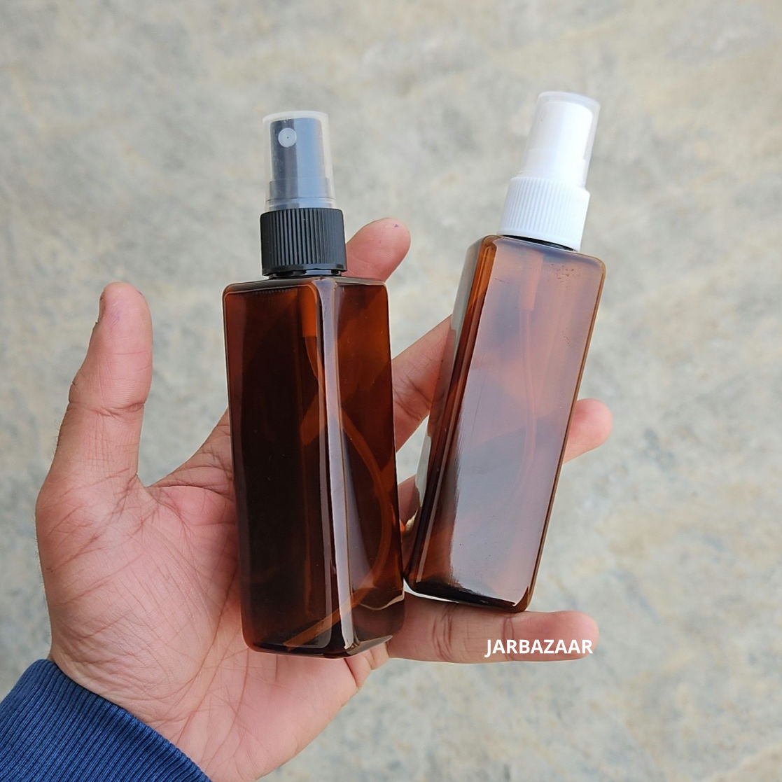 100 ML Square Amber Pet Spray Bottle
