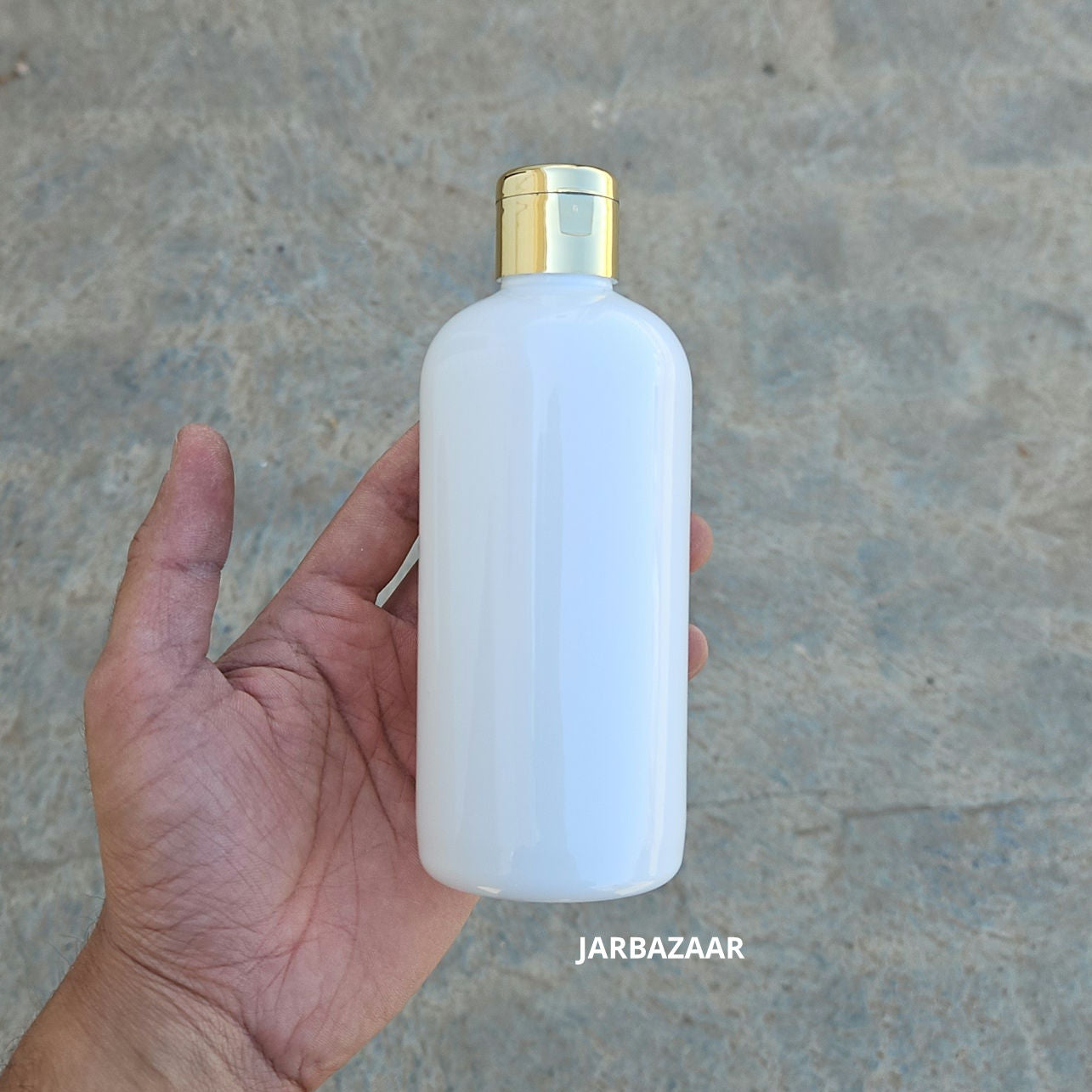 300 ML Boston White Pet Bottle (With Golden Fliptop Caps)