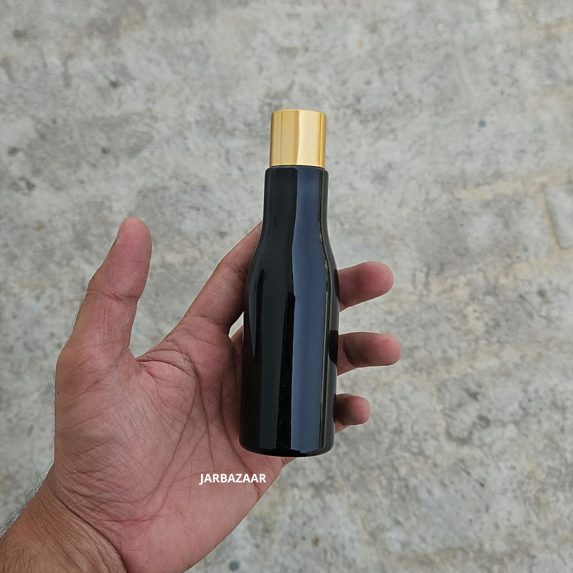 100 ml Asta Black Pet Bottle (Golden Cap)