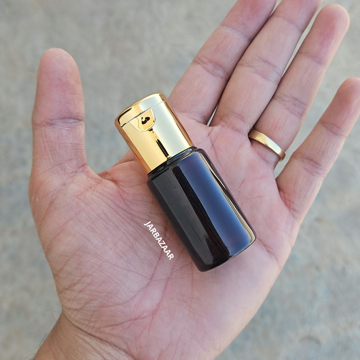 20 ML Amber Pet Bottle (With Golden Fliptop Caps)