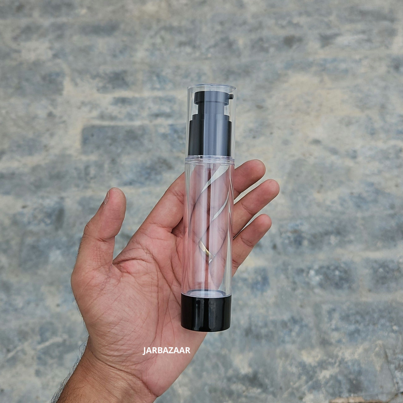 50 ML Black Airless Bottle