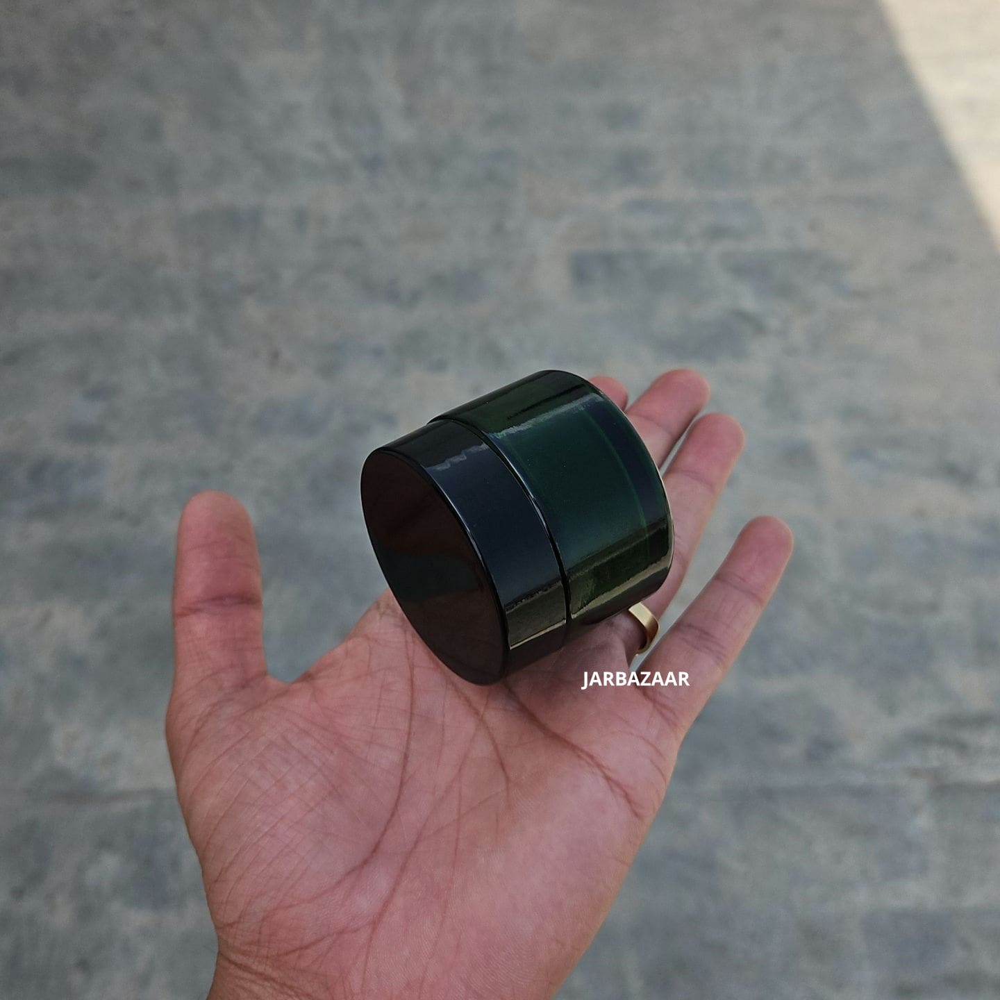 50 Gram Green Glass Jar