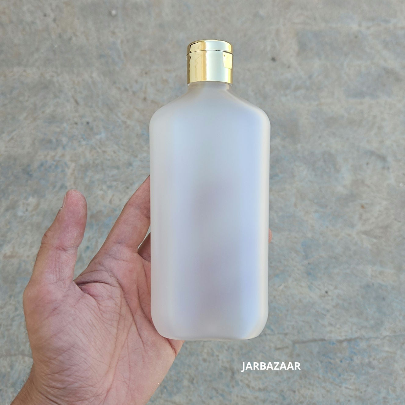 300 ML Frosted Pet Bottle (With Golden Fliptop Caps)