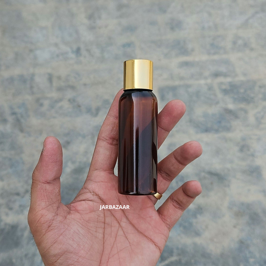 50 ml Avon Amber Pet Bottle (Golden Cap)