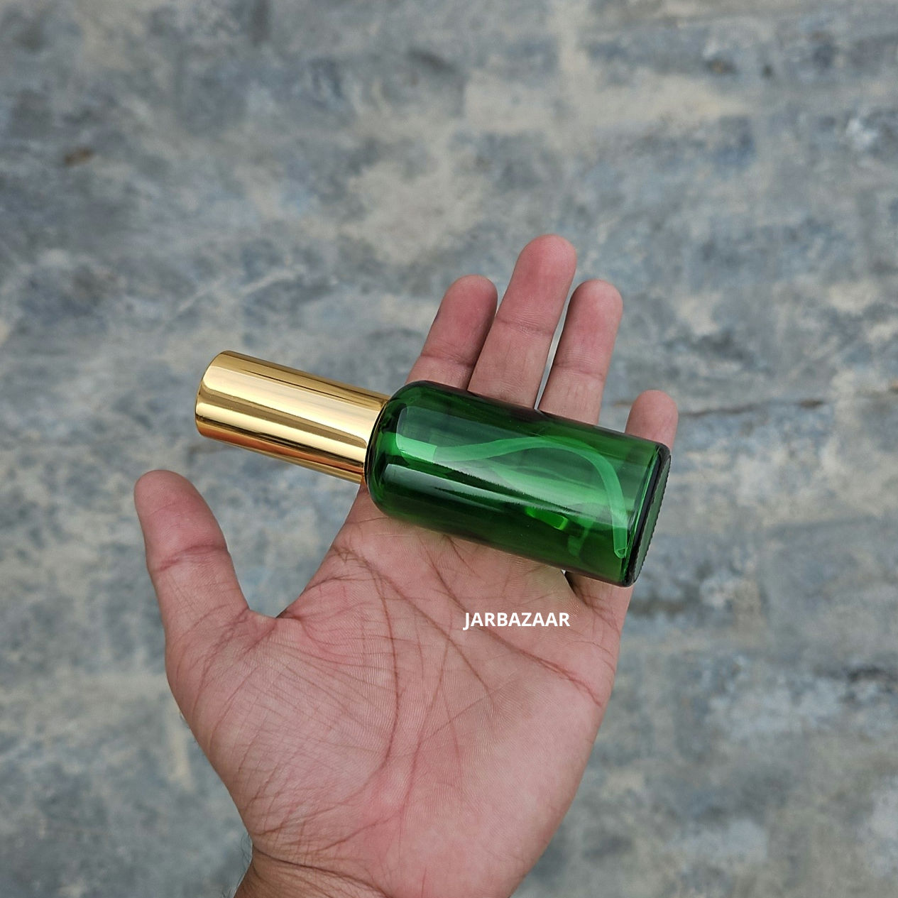 50 ML Green Glass Perfume Bottle