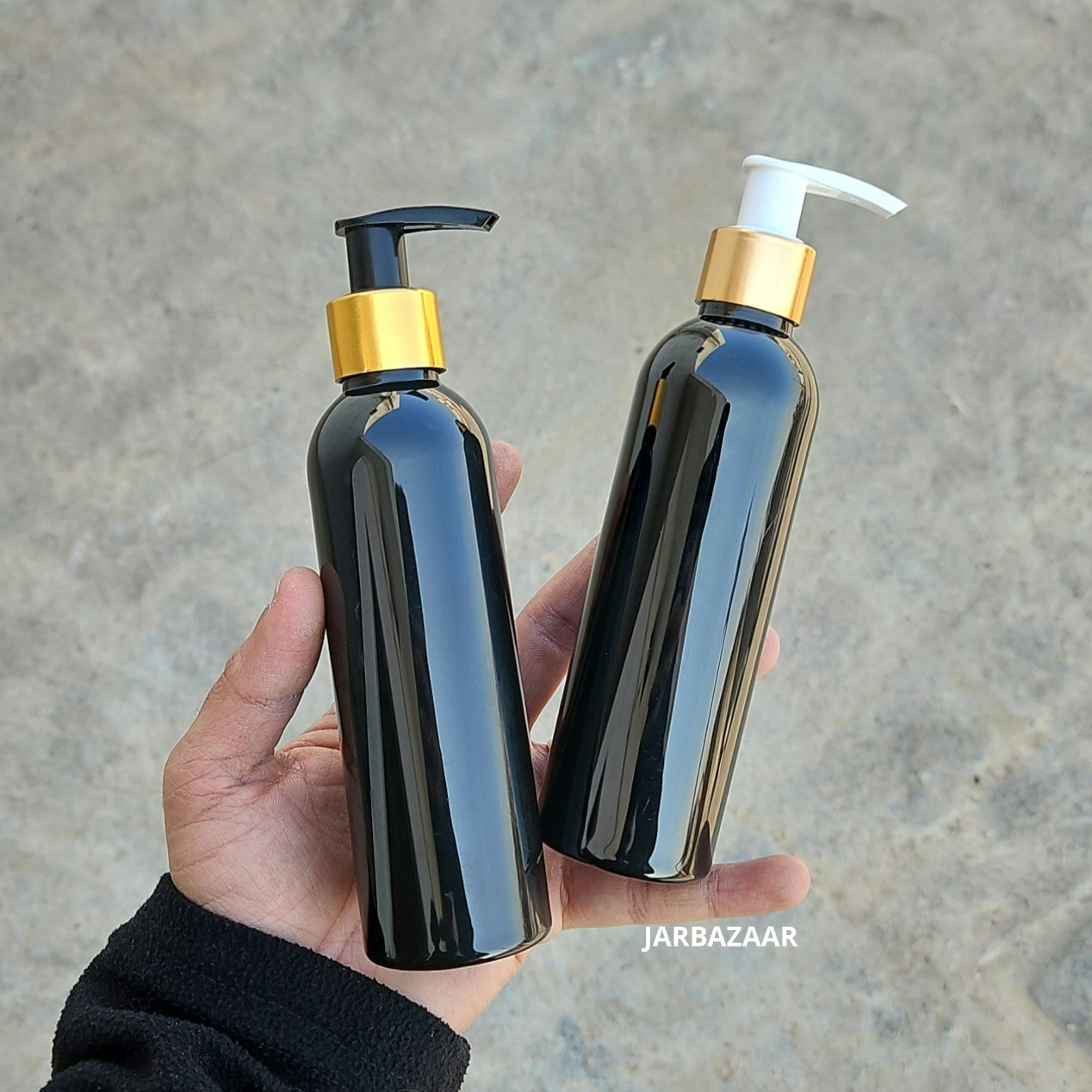 200 ML Avon Black Dispenser Bottle (Golden Black/Golden White)