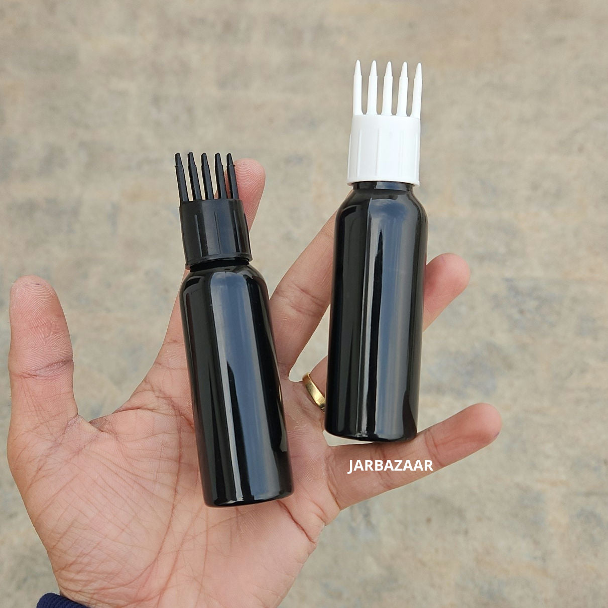 50 ML Avon Black Pet Bottle (With Comb Cap)