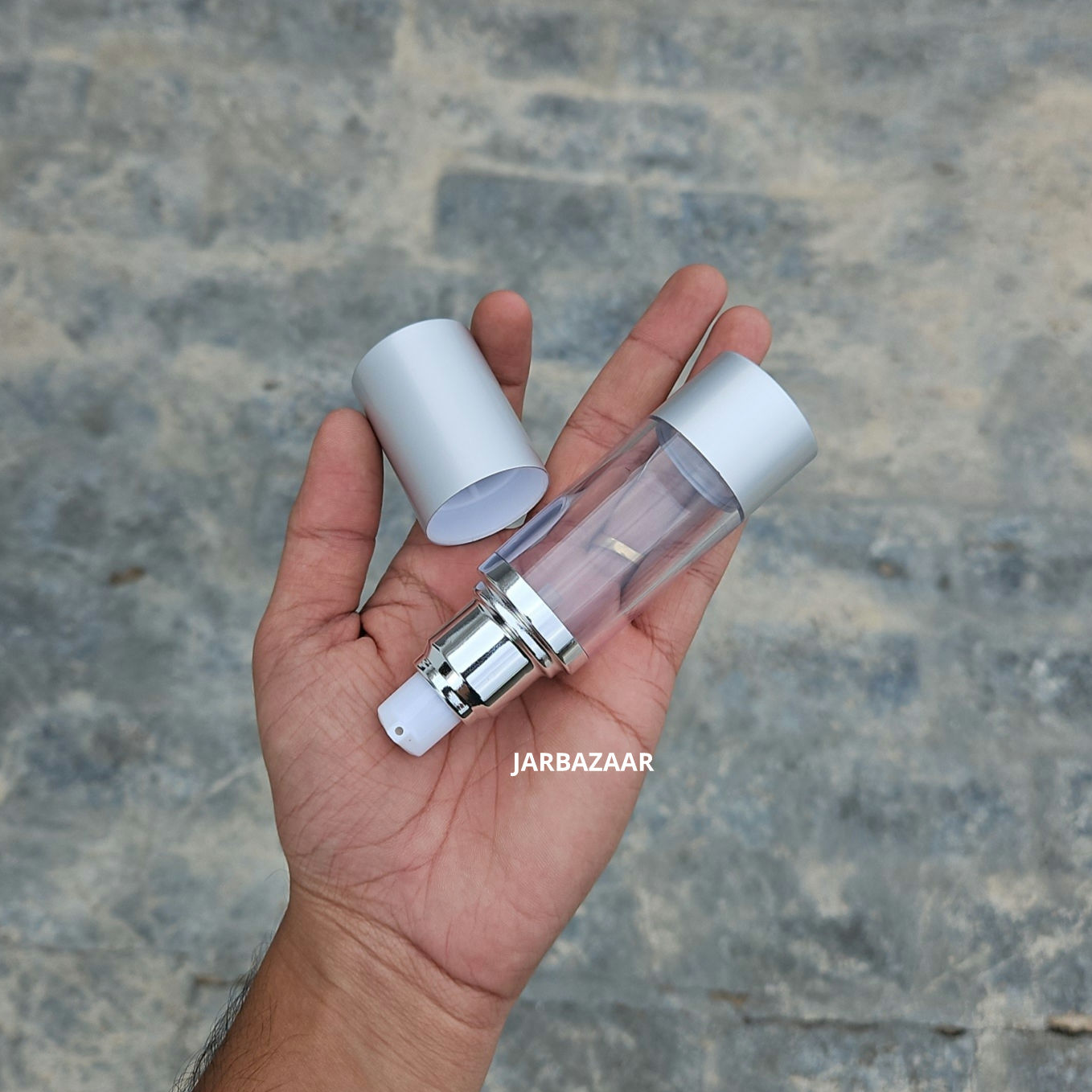 30 ML Silver Airless Bottle