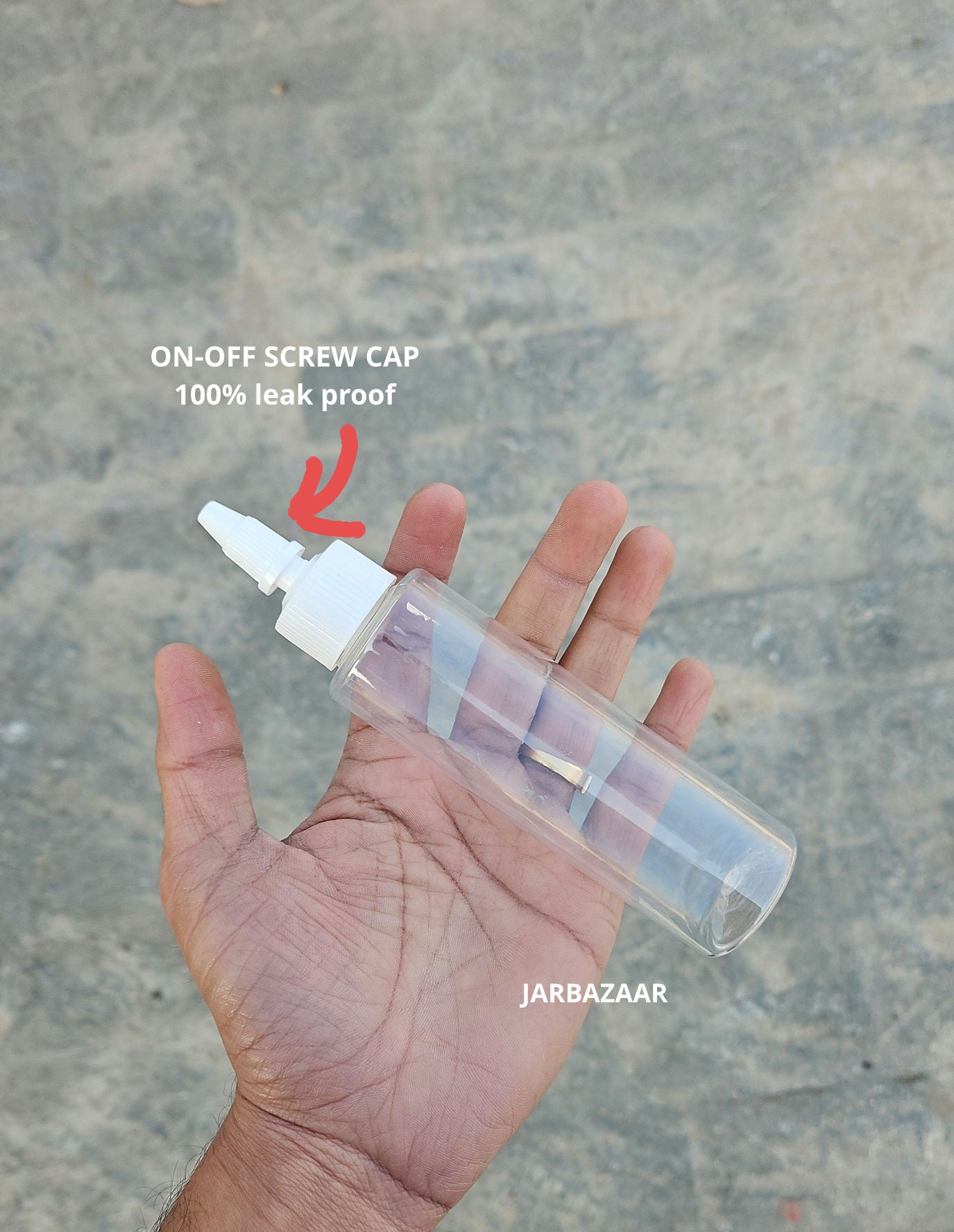 100 ML Sleek Transparent Bottle ( With Oil Nozzel Caps )