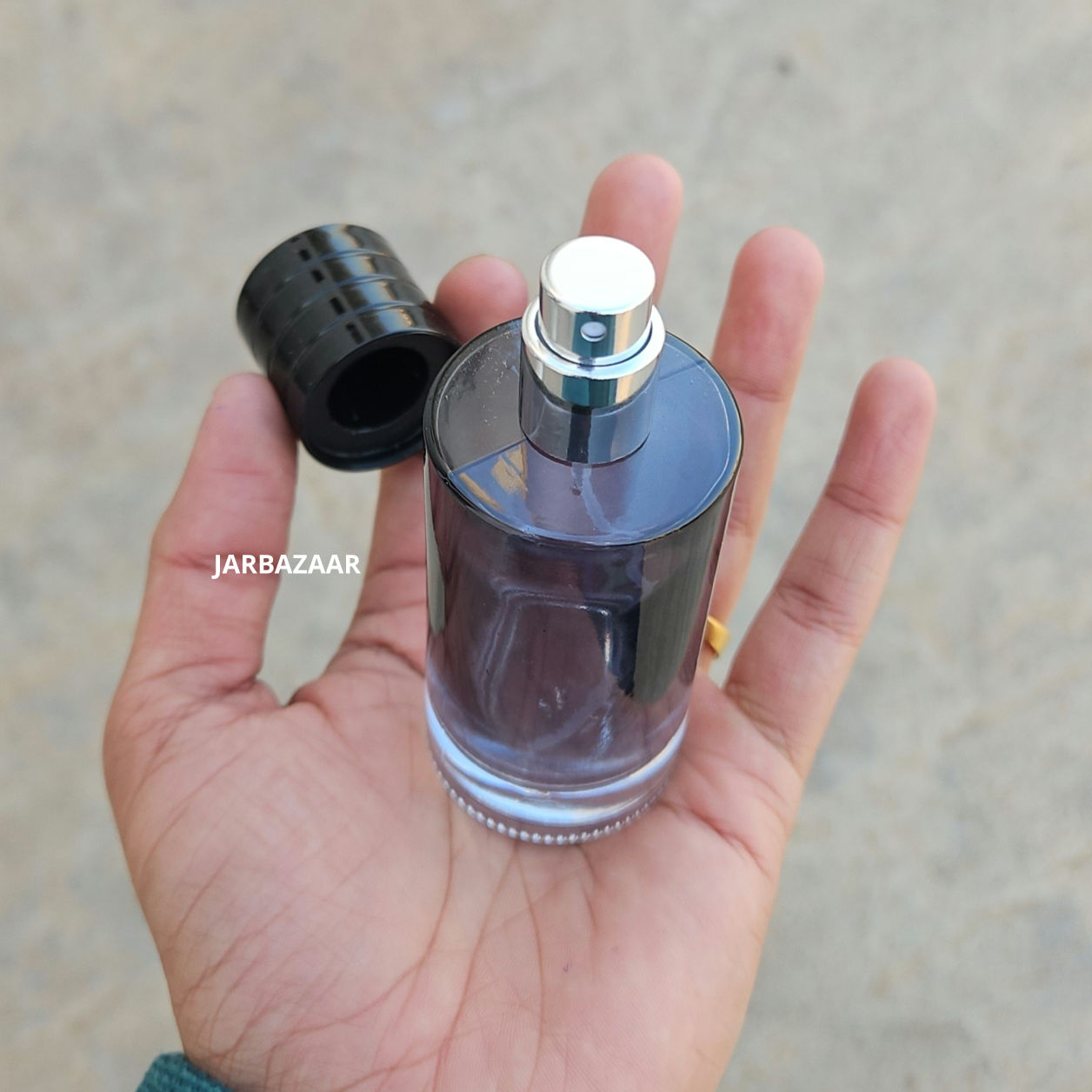 50 ML Round Tinted Glass Perfume Bottle