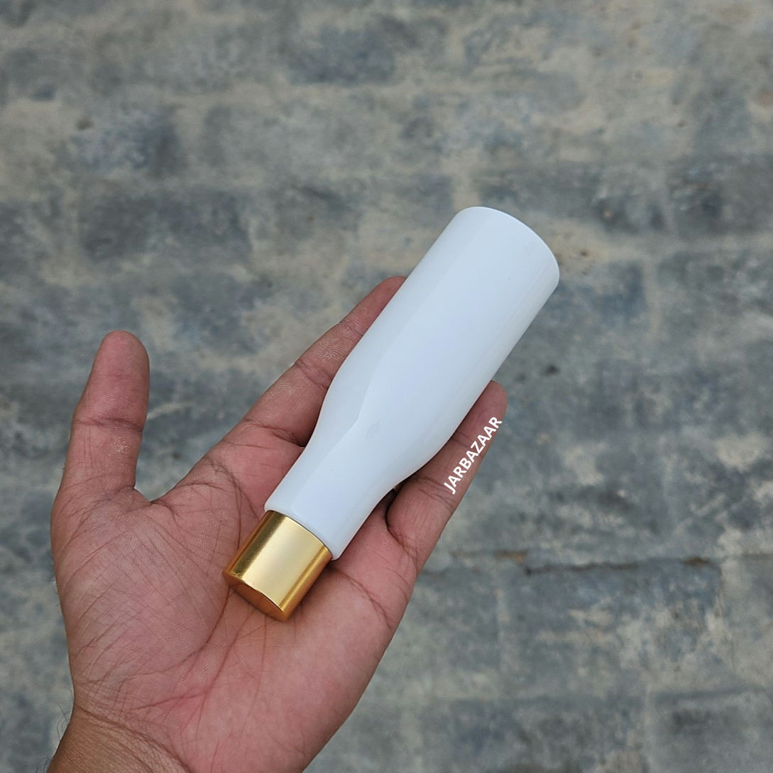100 ml Asta White Pet Bottle (Golden Cap)