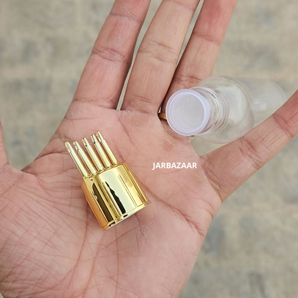 50 ML Avon Transparent Pet Bottle (With Golden Comb Cap)