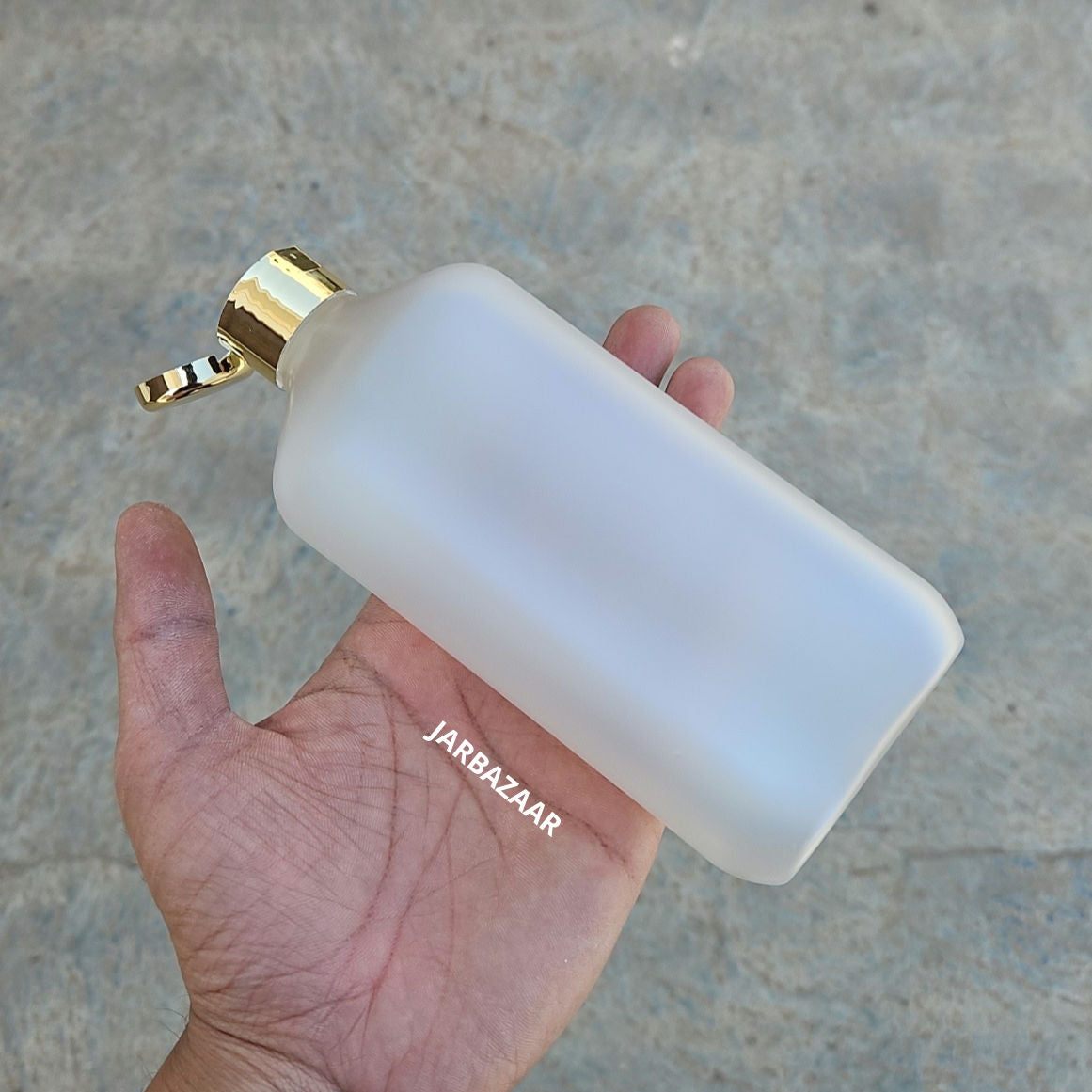 300 ML Frosted Pet Bottle (With Golden Fliptop Caps)