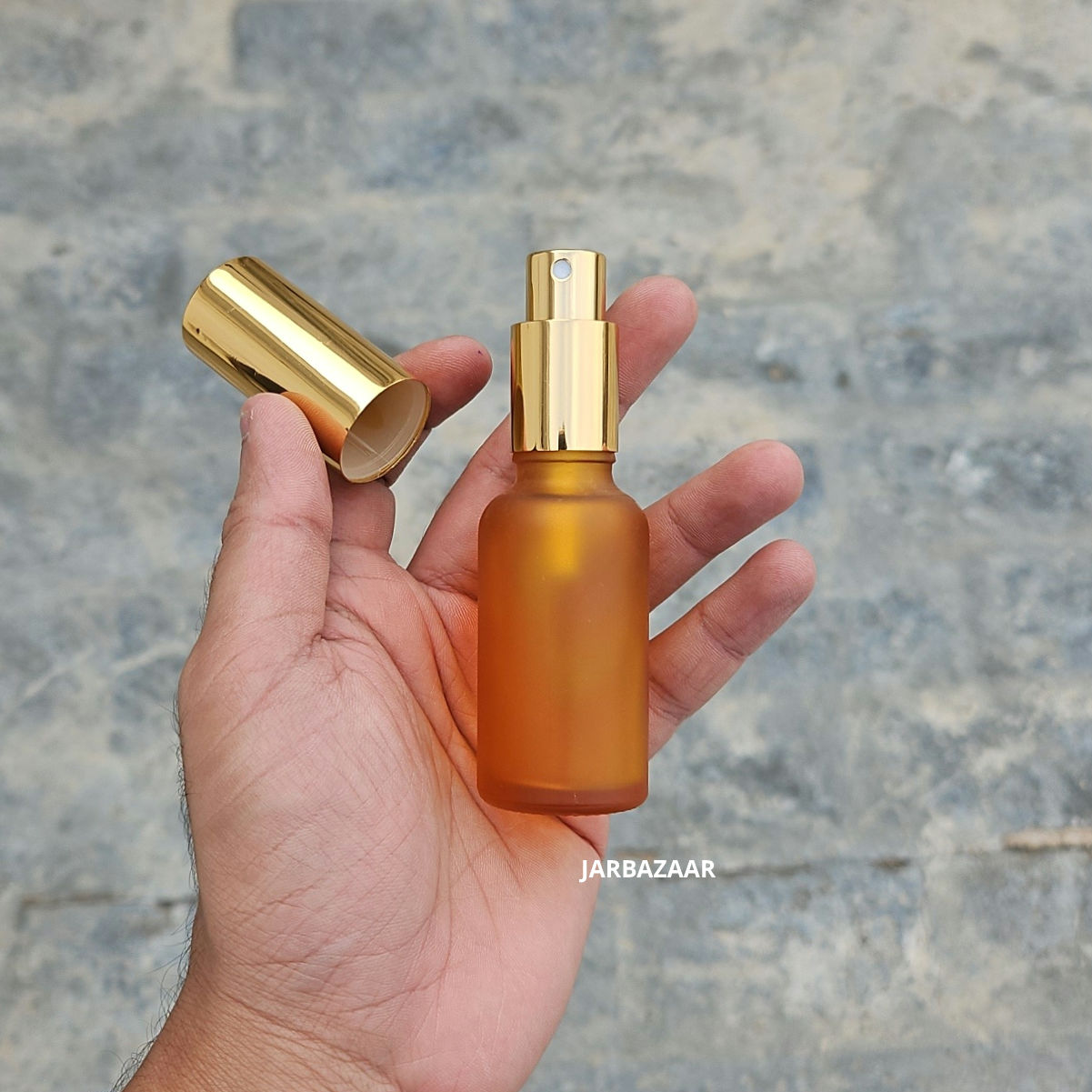 30 ML Orange Frosted Glass Perfume Bottle