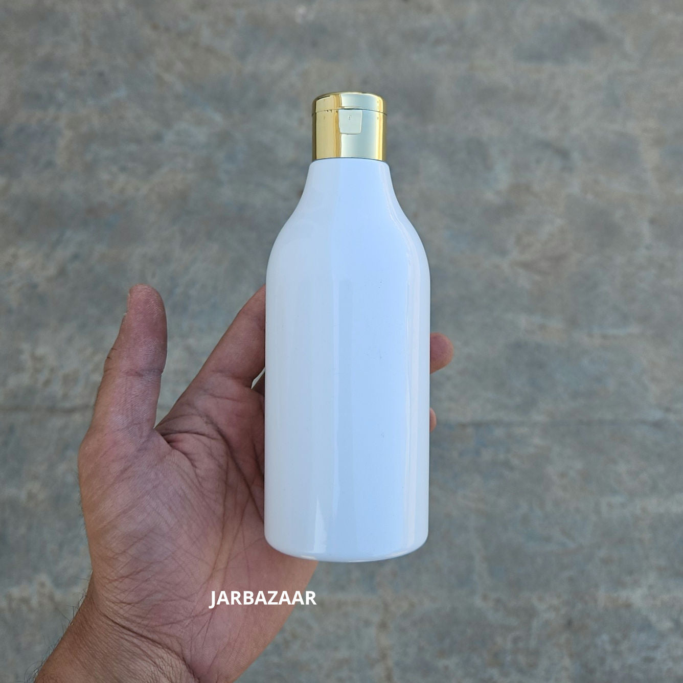 300 ML Nutri White Pet Bottle (With Golden Fliptop Caps)