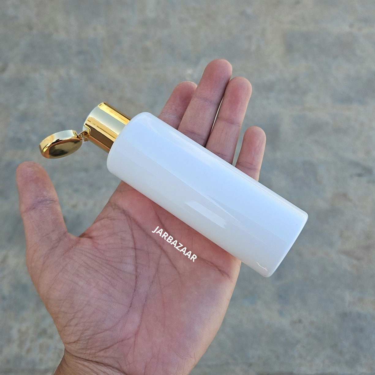 100 ML GLI White Pet Bottle (With Golden Fliptop Caps)