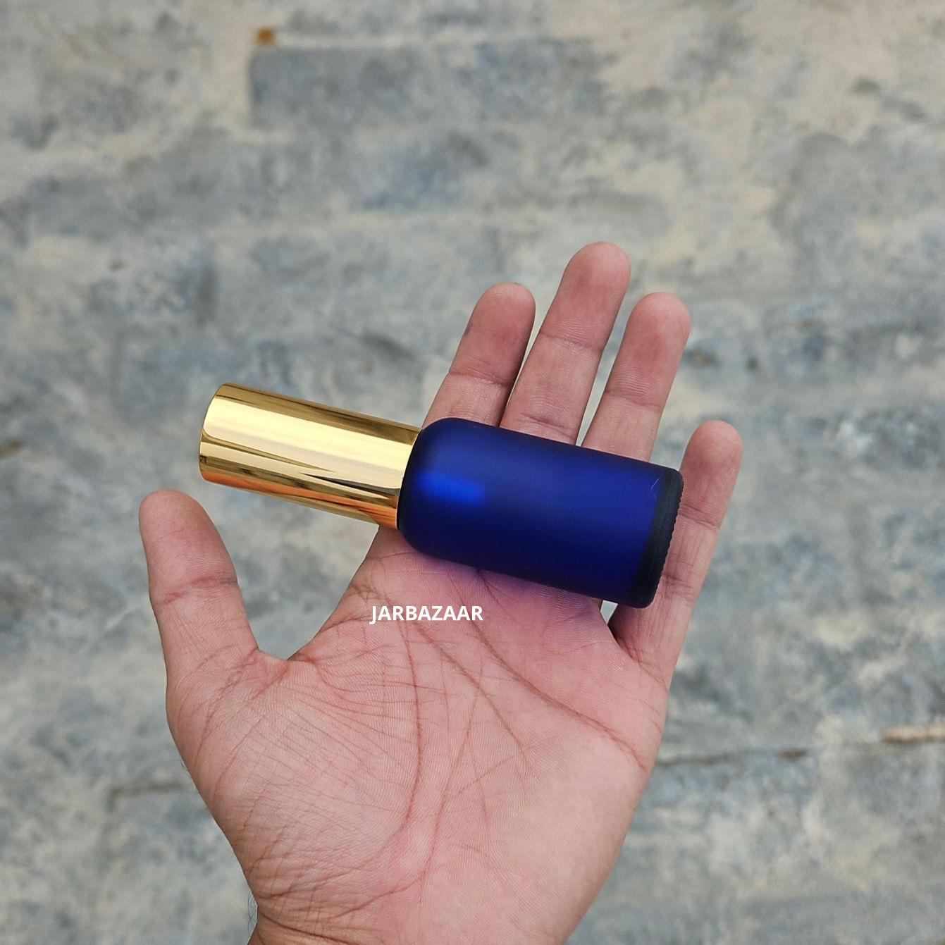 30 ML Blue Frosted Glass Perfume Bottle