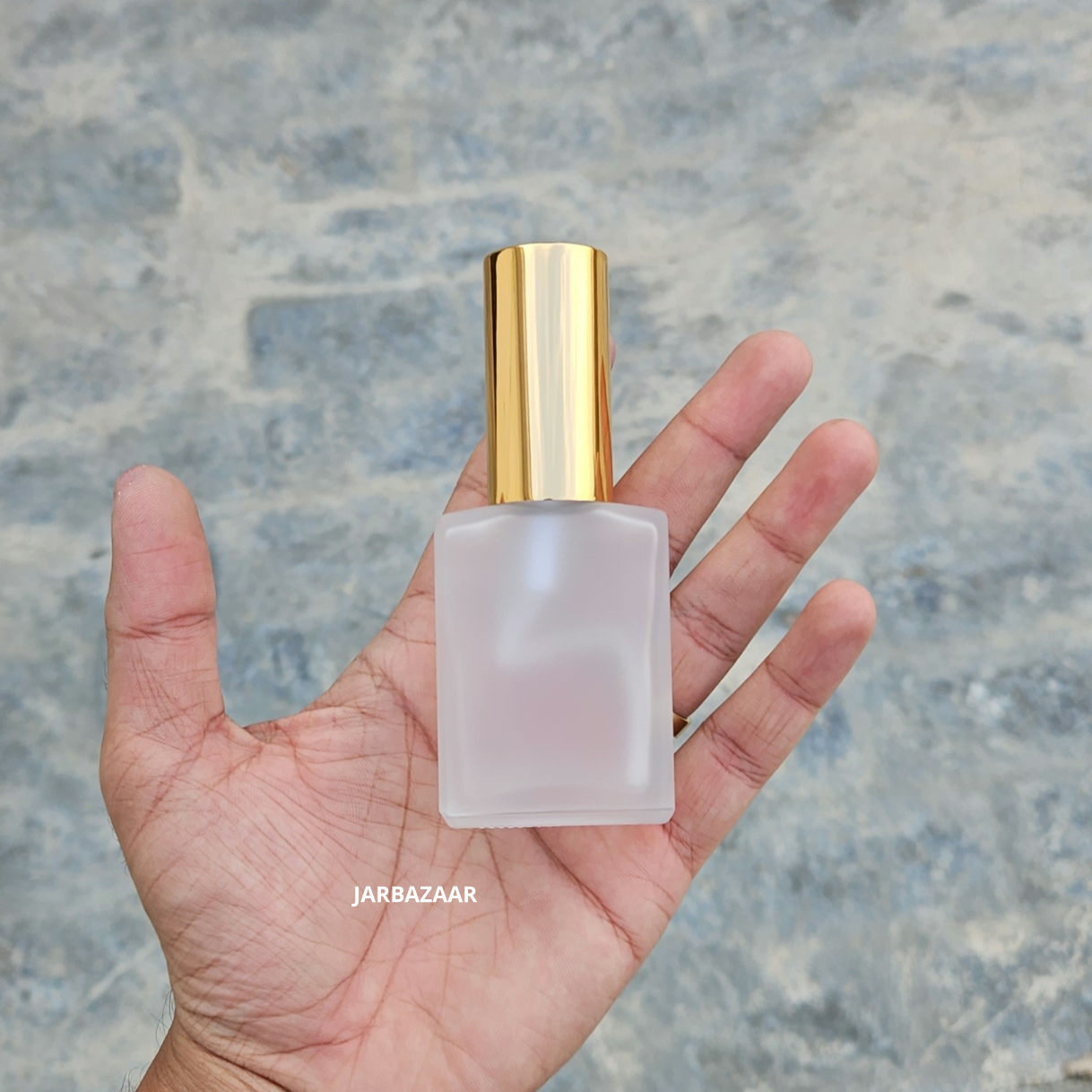 30 ML Clear Frosted Rectangular Glass Spray Bottle