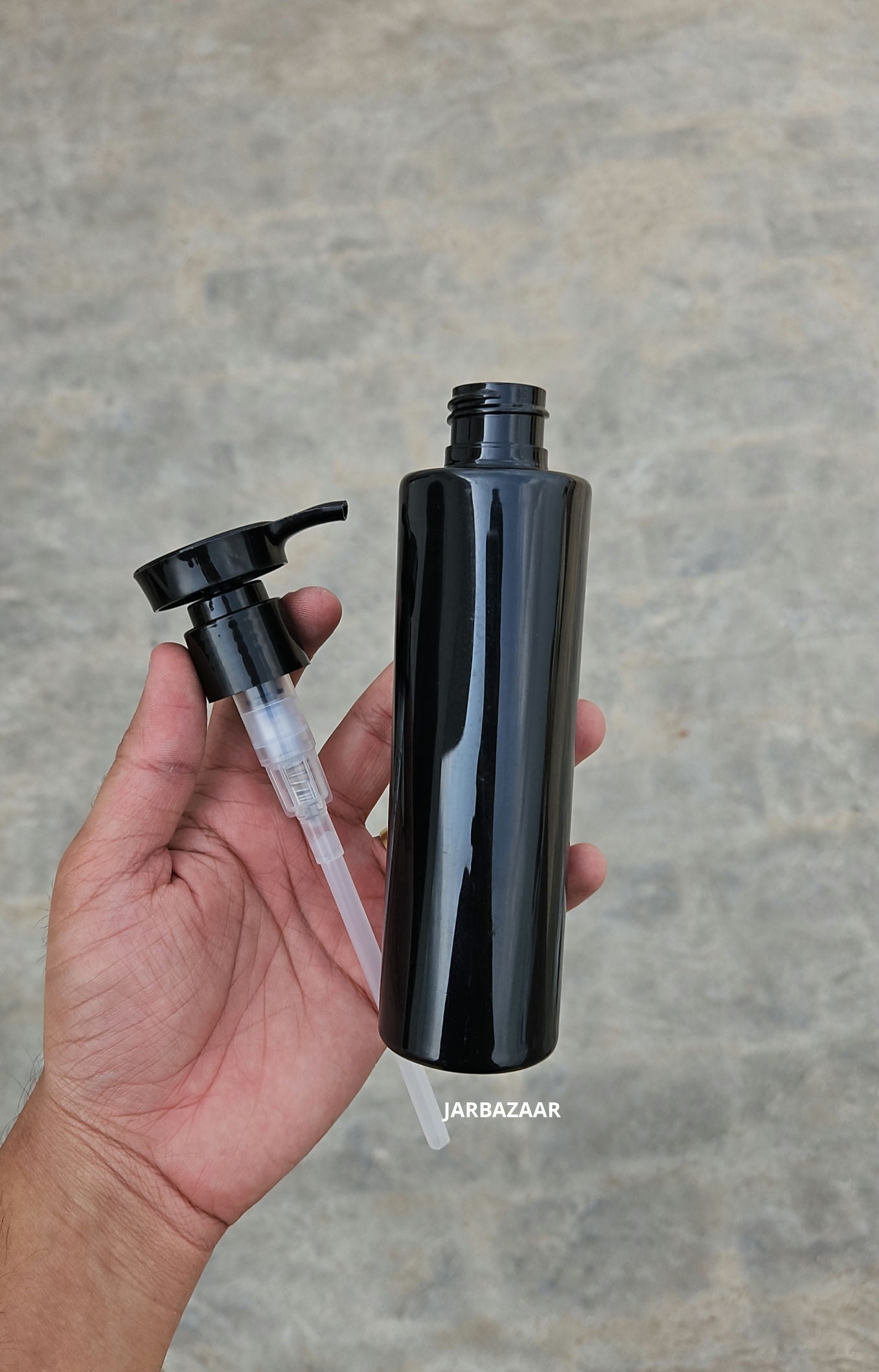 200 ML Sleek Black Dispenser Bottle