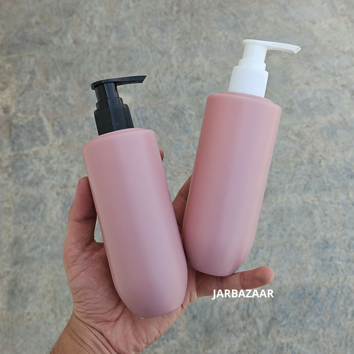 250 ML U- Shape Dark Pink - HDPE bottle (With Plain Dispenser Pumps)