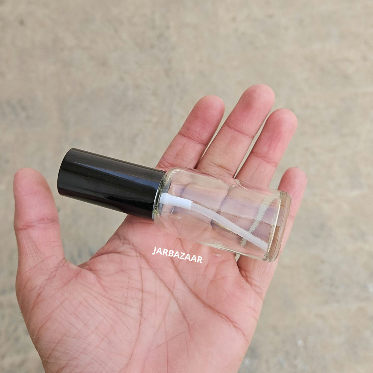 30 ML Clear Glass Bottle (With Premium Black Serum Pumps)