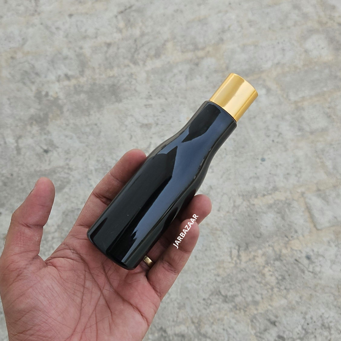 100 ml Asta Black Pet Bottle (Golden Cap)