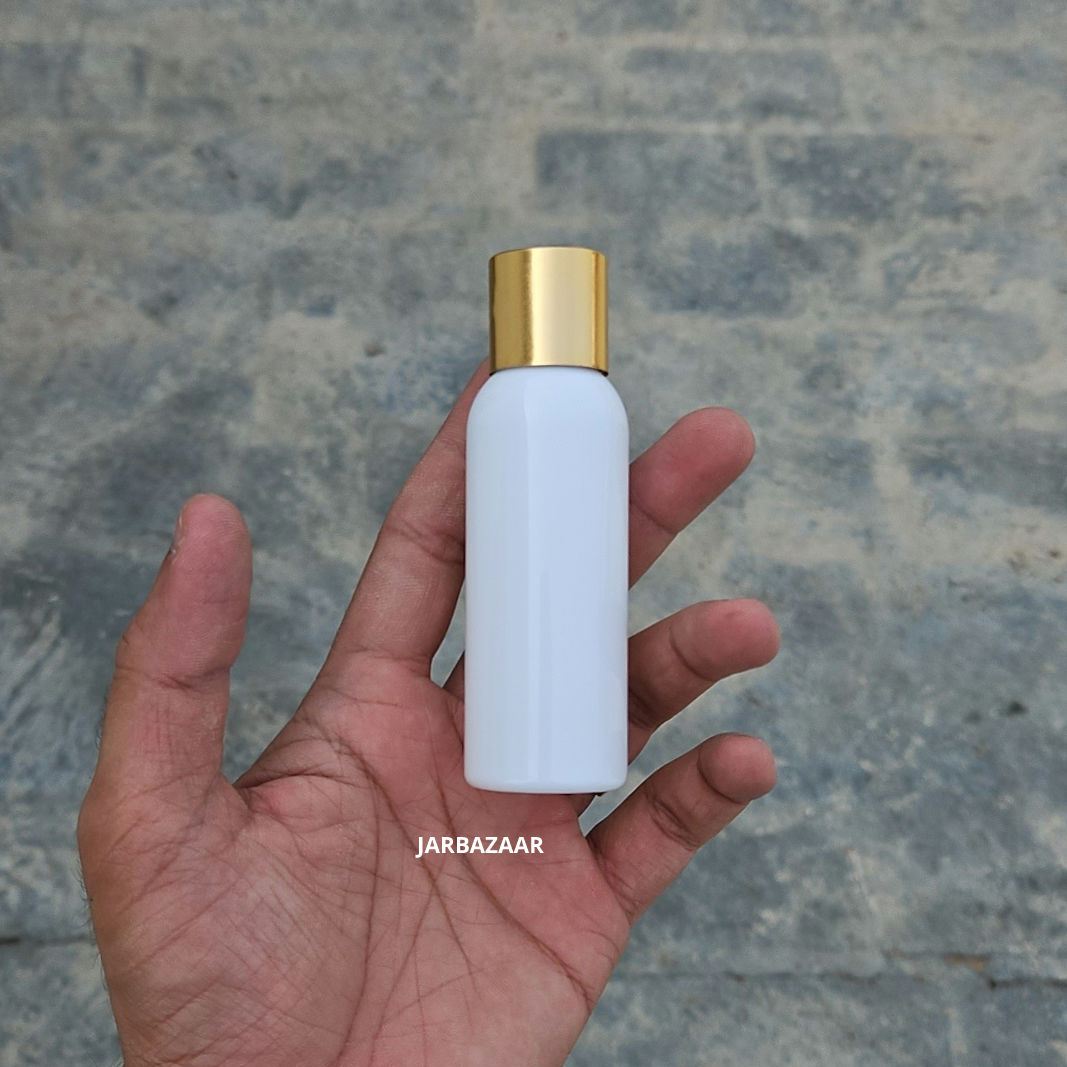 50 ml Avon White Pet Bottle (Golden Cap)