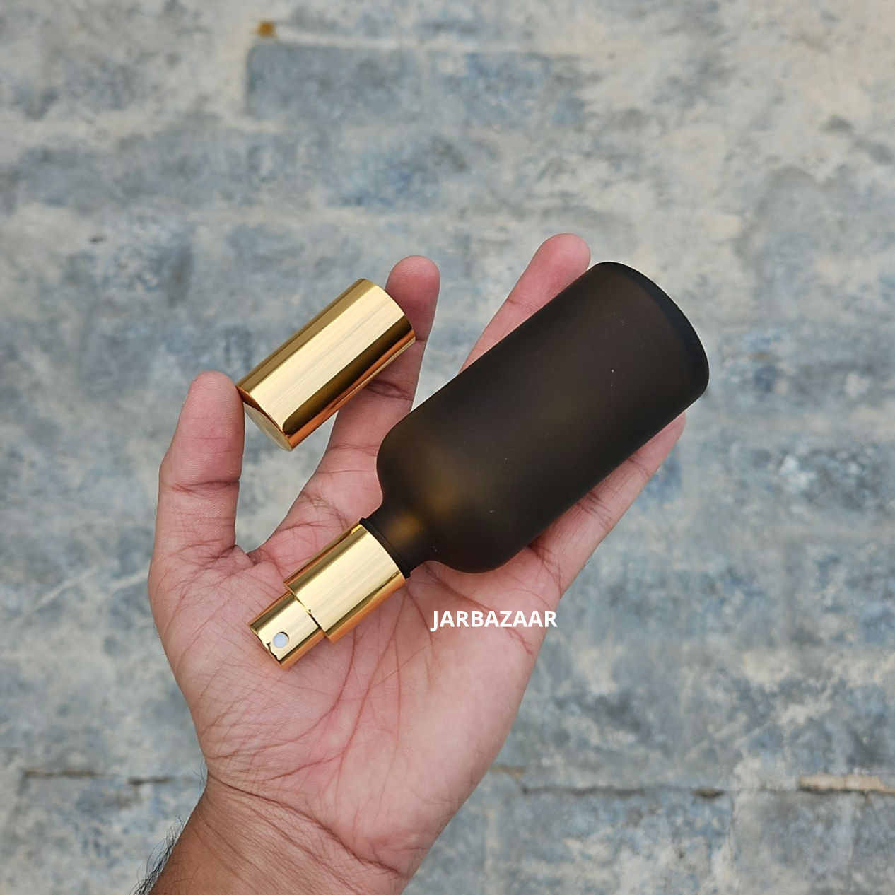 100 ML Amber Frosted Glass Perfume Bottle