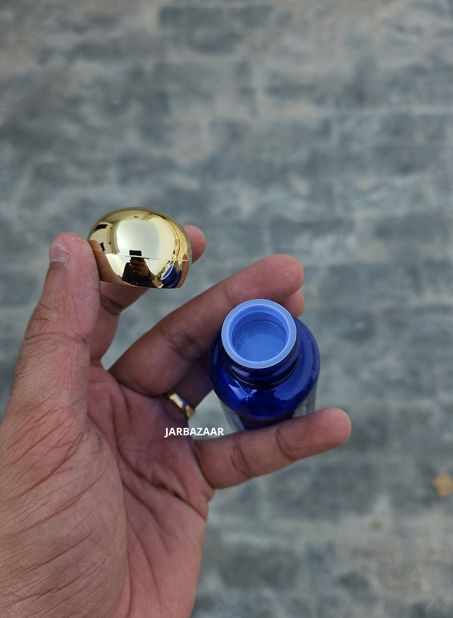 50 ML Boston Blue Bottle (Golden Dome Cap)