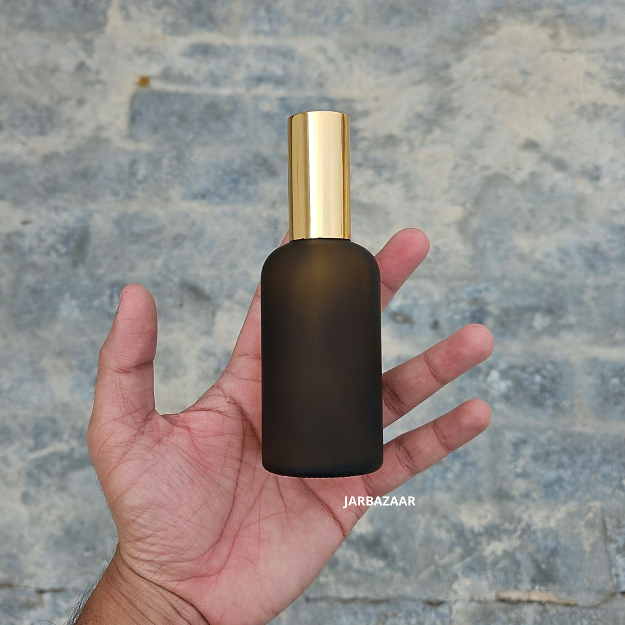 100 ML Amber Frosted Glass Perfume Bottle