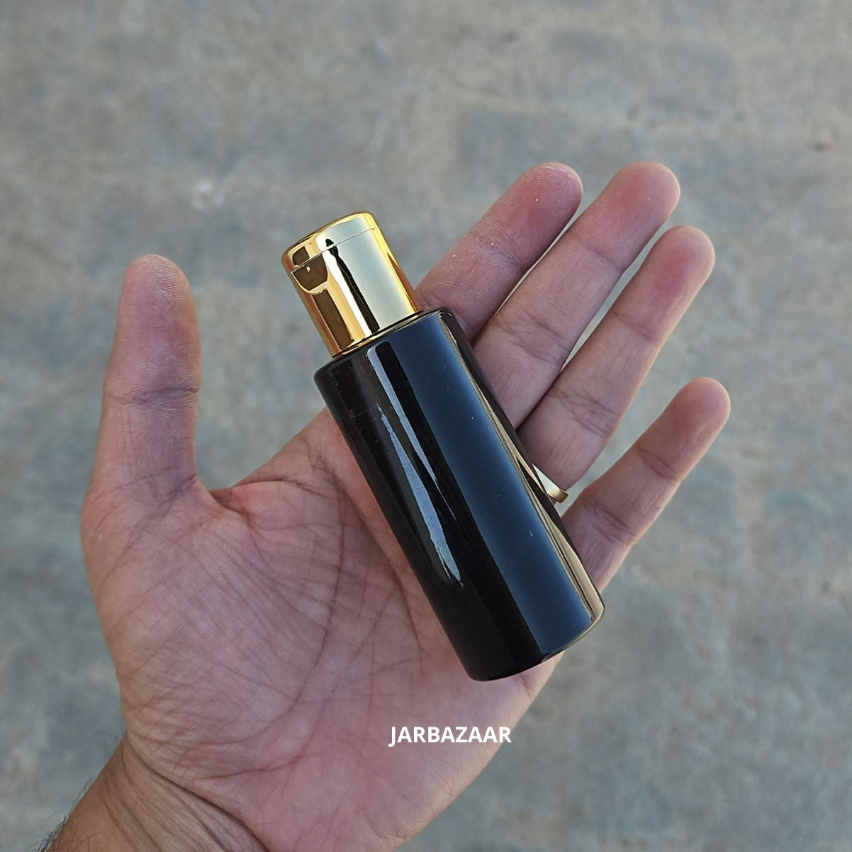 50 ML GLI Amber Pet Bottle (With Golden Fliptop Caps)