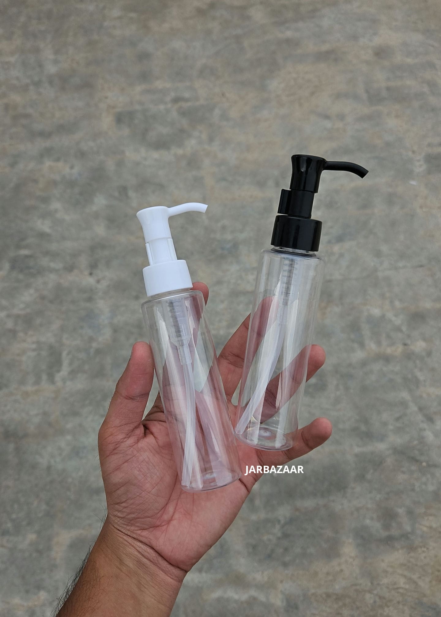 100 ML Sleek Transparent Dispenser Bottle
