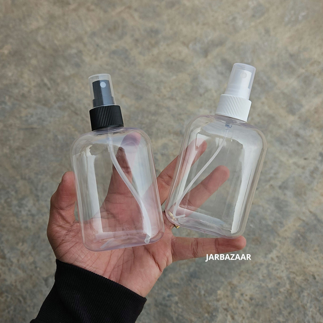 250 ML Square Transparent Pet Spray Bottle