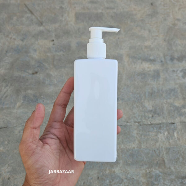 250 ML Rectangle Milky Dispenser Bottle