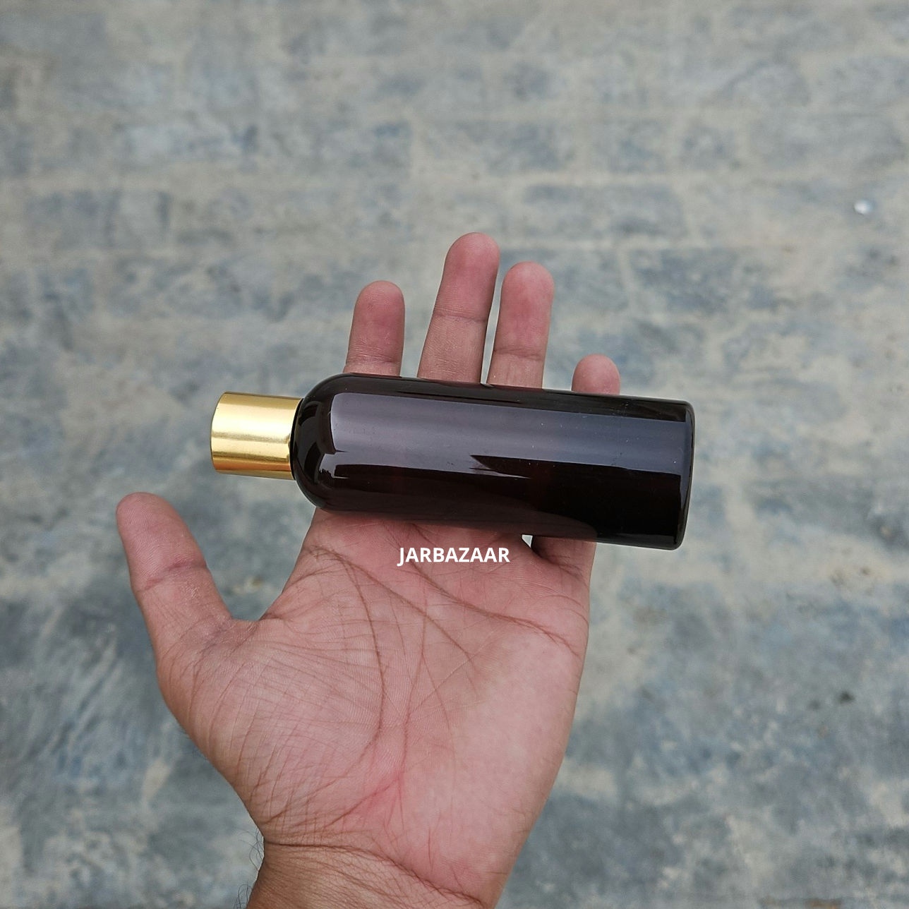 100 ml Avon Amber Pet Bottle (Golden Cap)