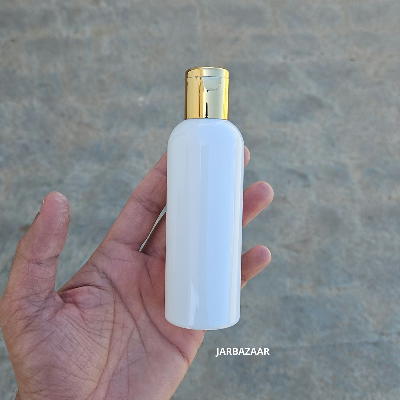 100 ML Avon White Pet Bottle (With Golden Fliptop Caps)