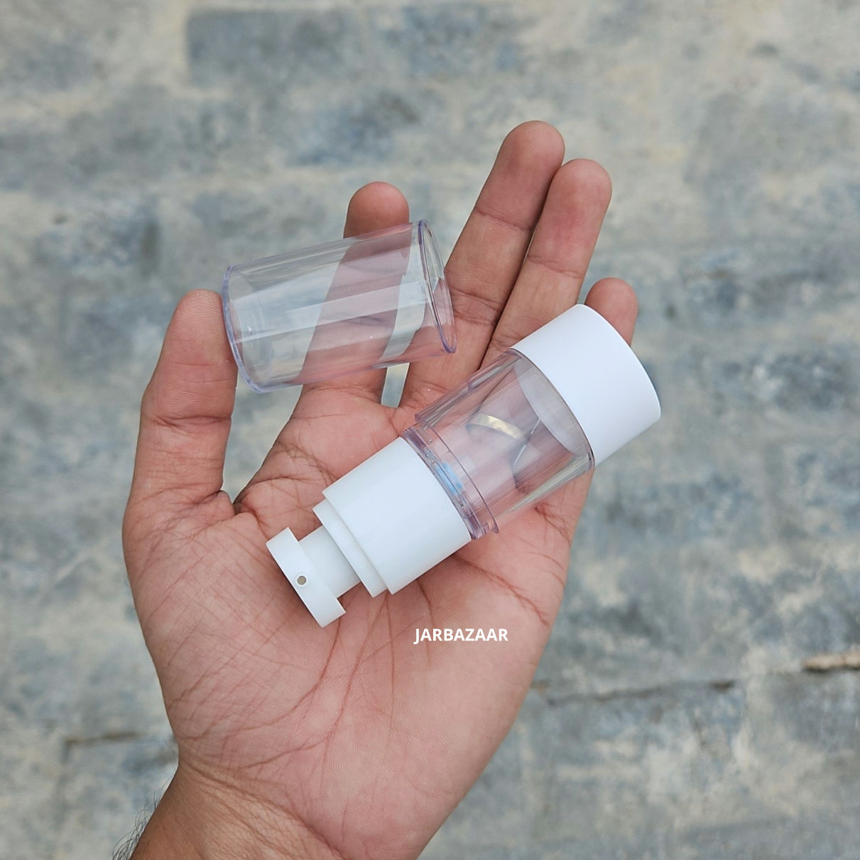 15 ML White Airless Bottle