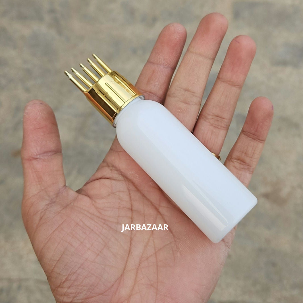 50 ML Avon White Pet Bottle (With Golden Comb Cap)
