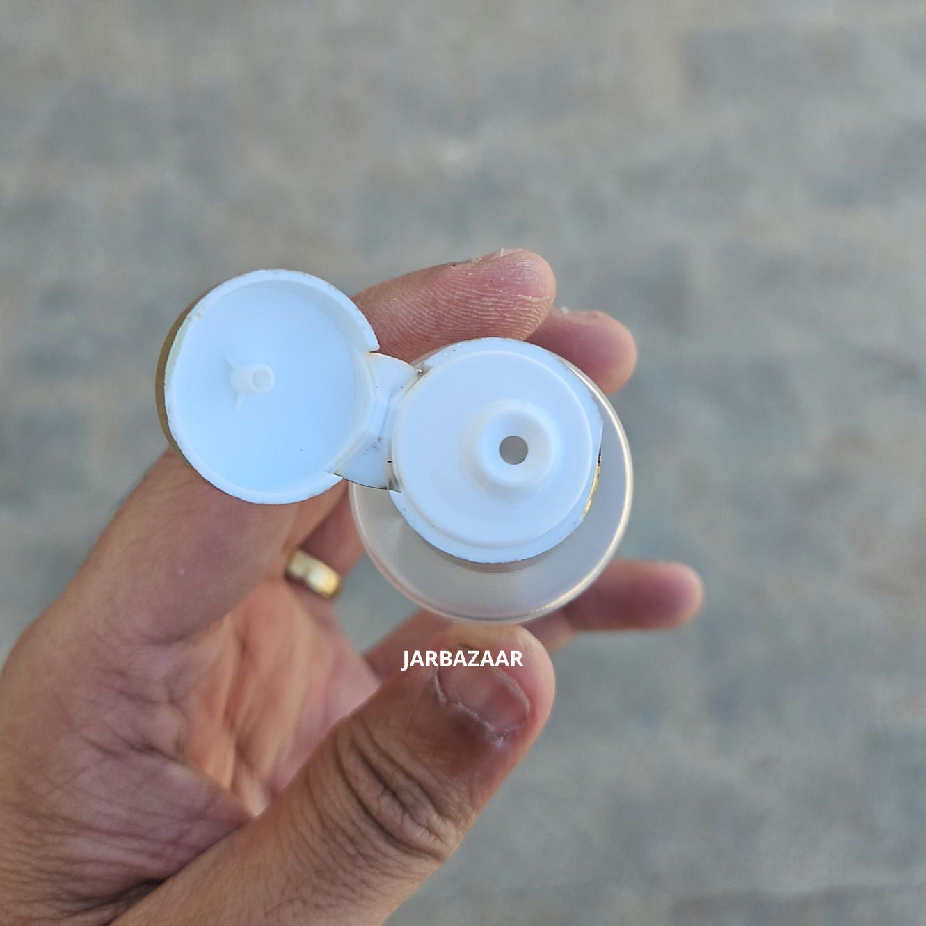 50 ML GLI Frosted Pet Bottle (With Golden Fliptop Caps)