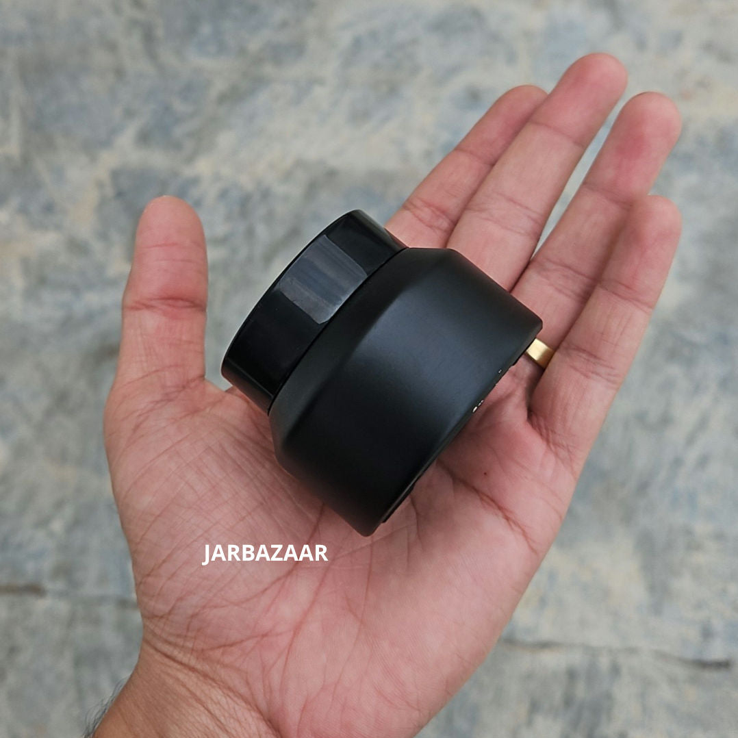 50 Gram Matte Black Glass Jar