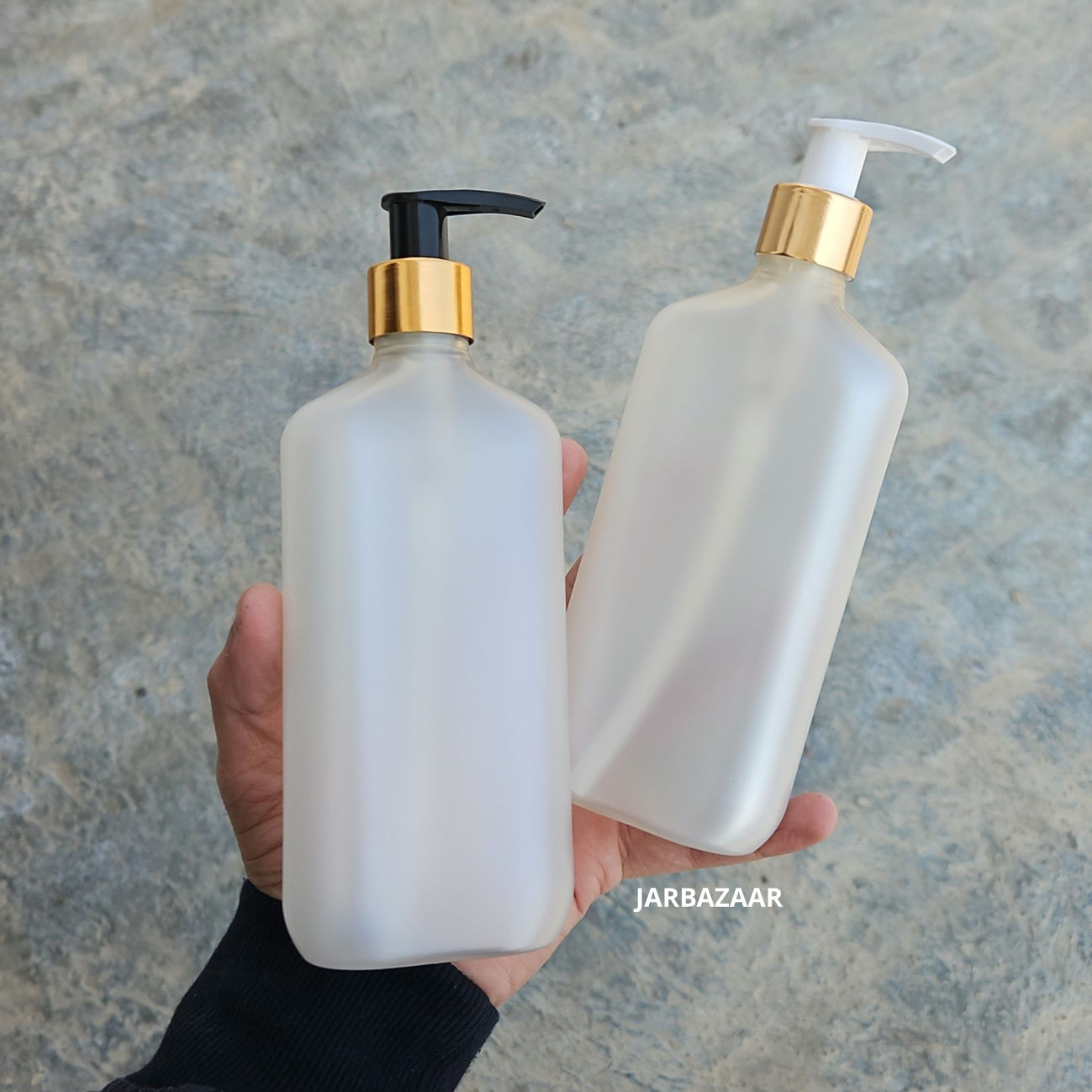 300 ML Frosted Dispenser Bottle (Golden Black/Golden White)