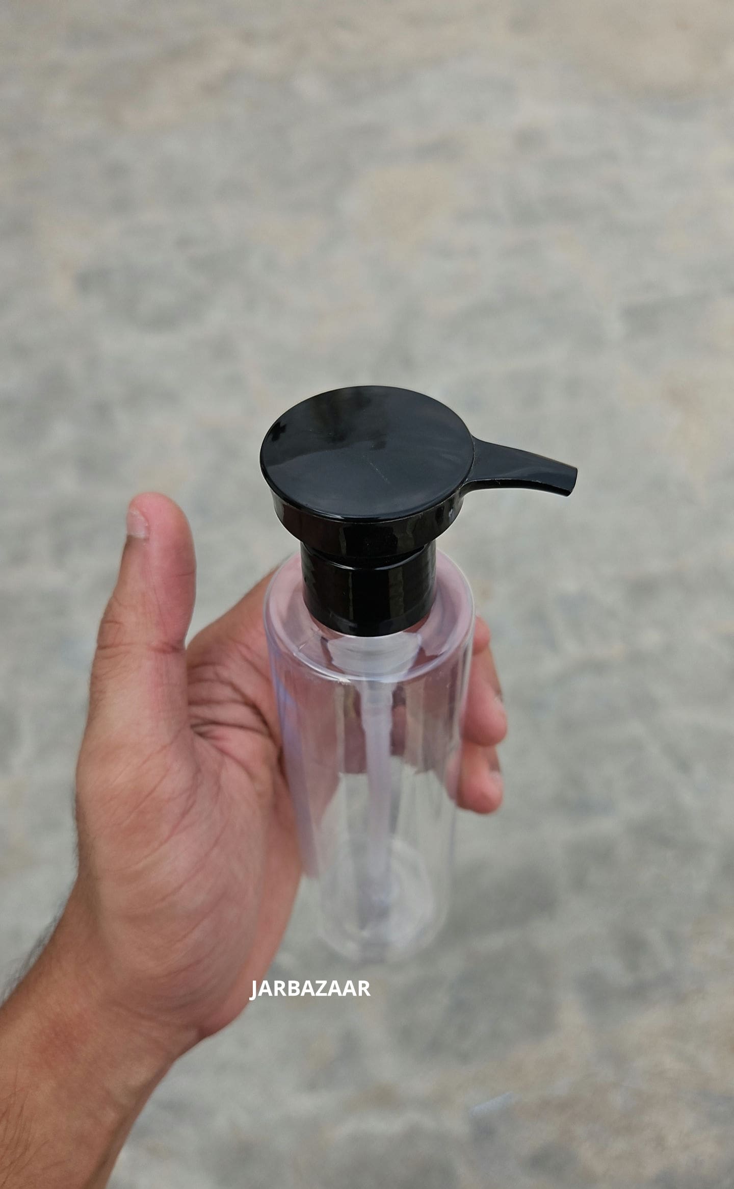 200 ML Sleek Transparent Dispenser Bottle