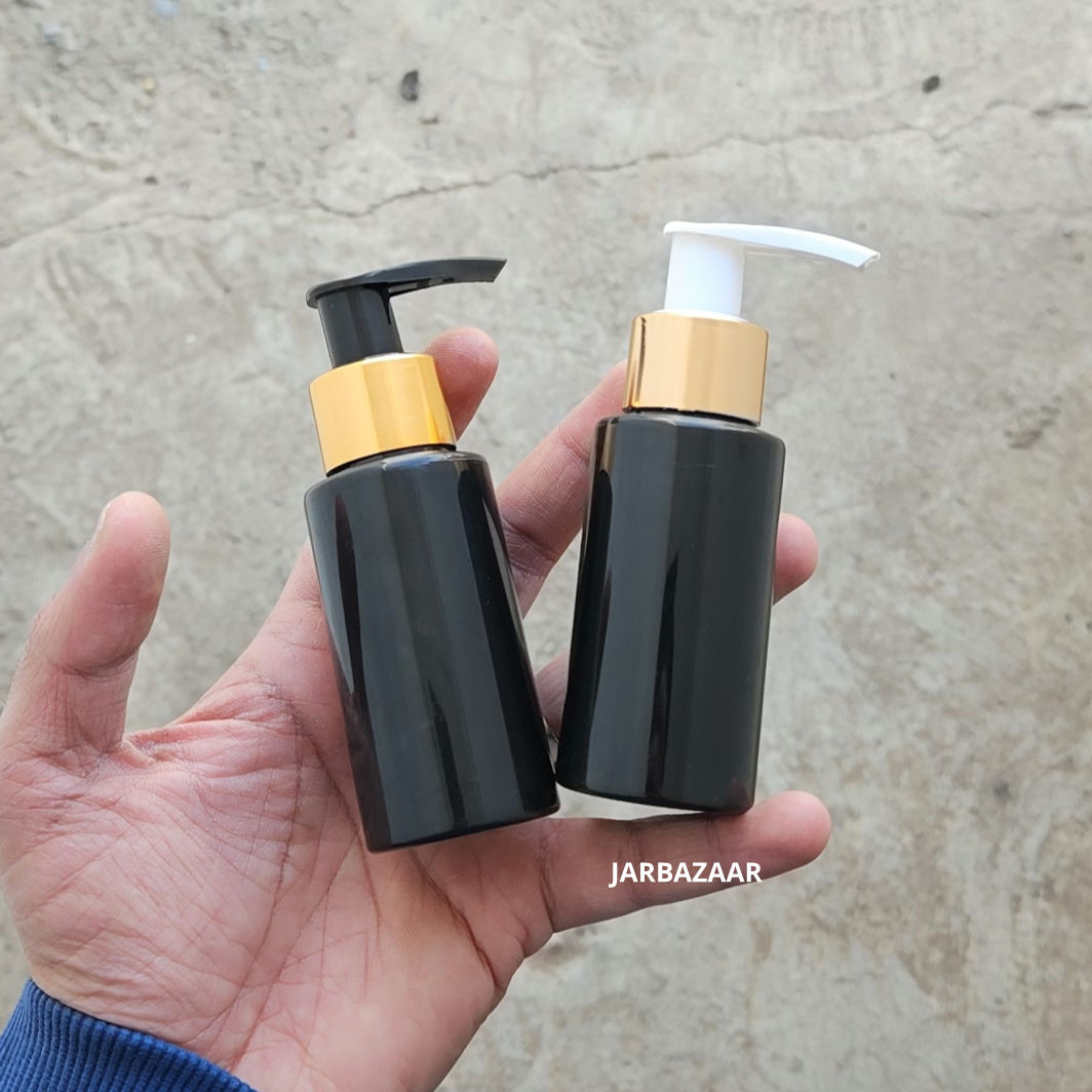 60 ML Black Dispenser Bottle (Golden Black/Golden White)