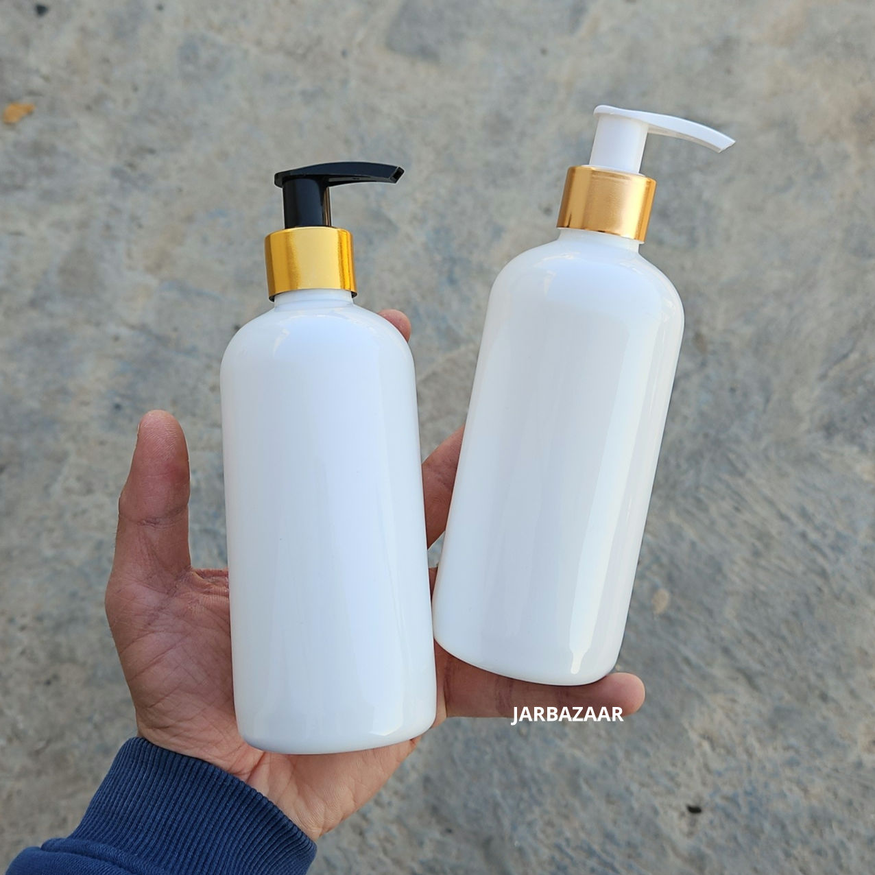 300 ML White Boston Dispenser Bottle (Golden Black/Golden White)